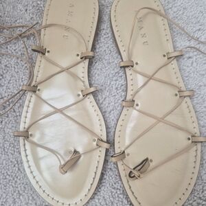 Amanu Gladiator Leather Sandals